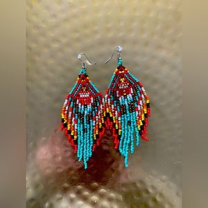 Seed bead earrings